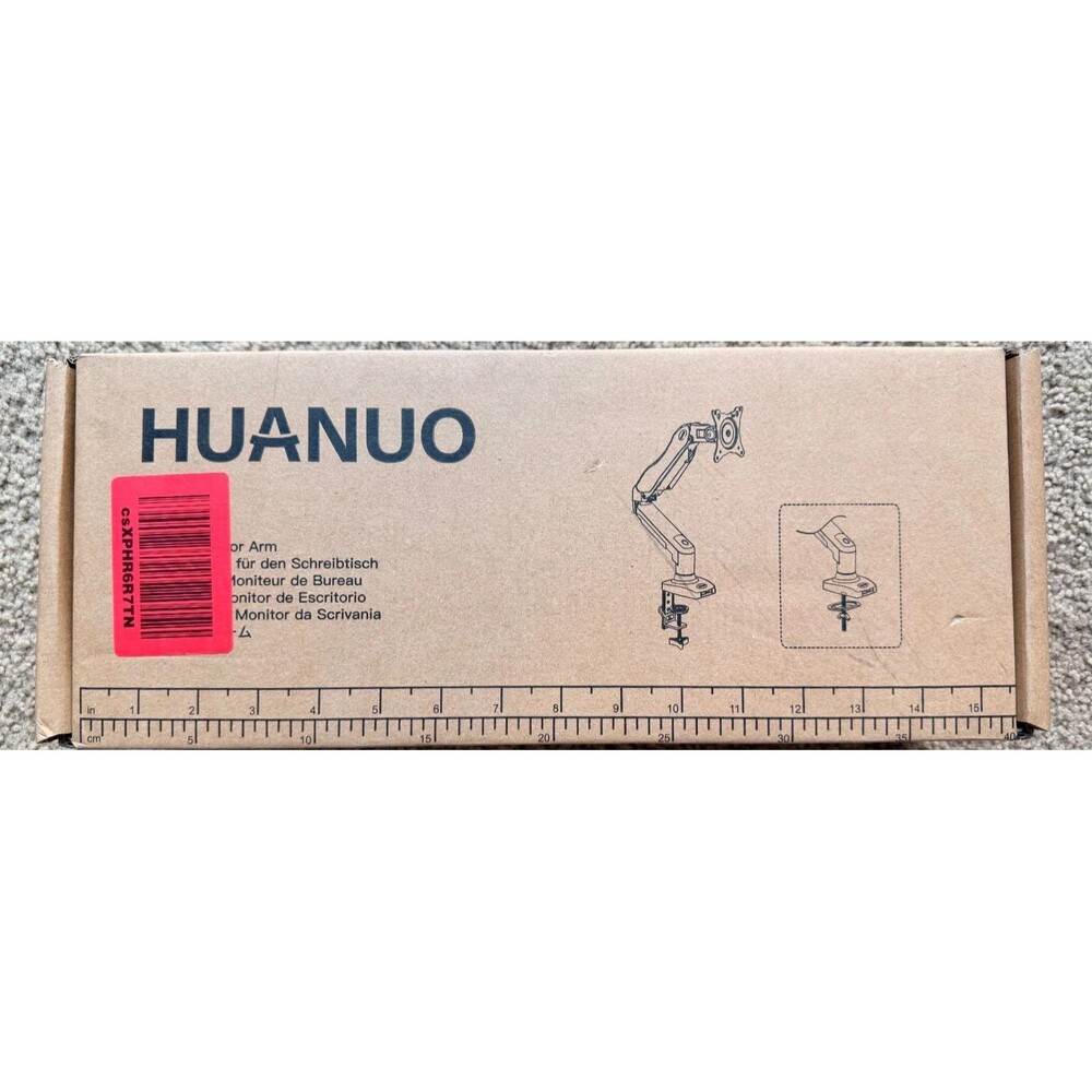 HUANUO HNSS6 FlowLift Single Monitor Mount Arm Stand 13 to 32in Vesa Base Black